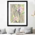 Birdcage Floral I by Albena Hristova on GIANT ART - pink floral