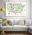 Illustrated USA by Michael Mullan on GIANT ART - green maps