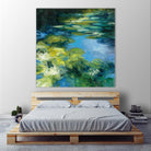 Water Lilies II by Julia Purinton on GIANT ART - green garden