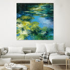 Water Lilies II by Julia Purinton on GIANT ART - green garden