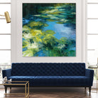 Water Lilies II by Julia Purinton on GIANT ART - green garden