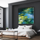 Water Lilies II by Julia Purinton on GIANT ART - green garden