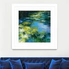 Water Lilies II by Julia Purinton on GIANT ART - green garden
