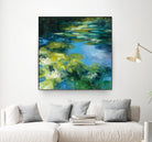 Water Lilies II by Julia Purinton on GIANT ART - green garden