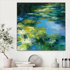 Water Lilies II by Julia Purinton on GIANT ART - green garden