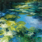 Water Lilies II by Julia Purinton on GIANT ART - green garden