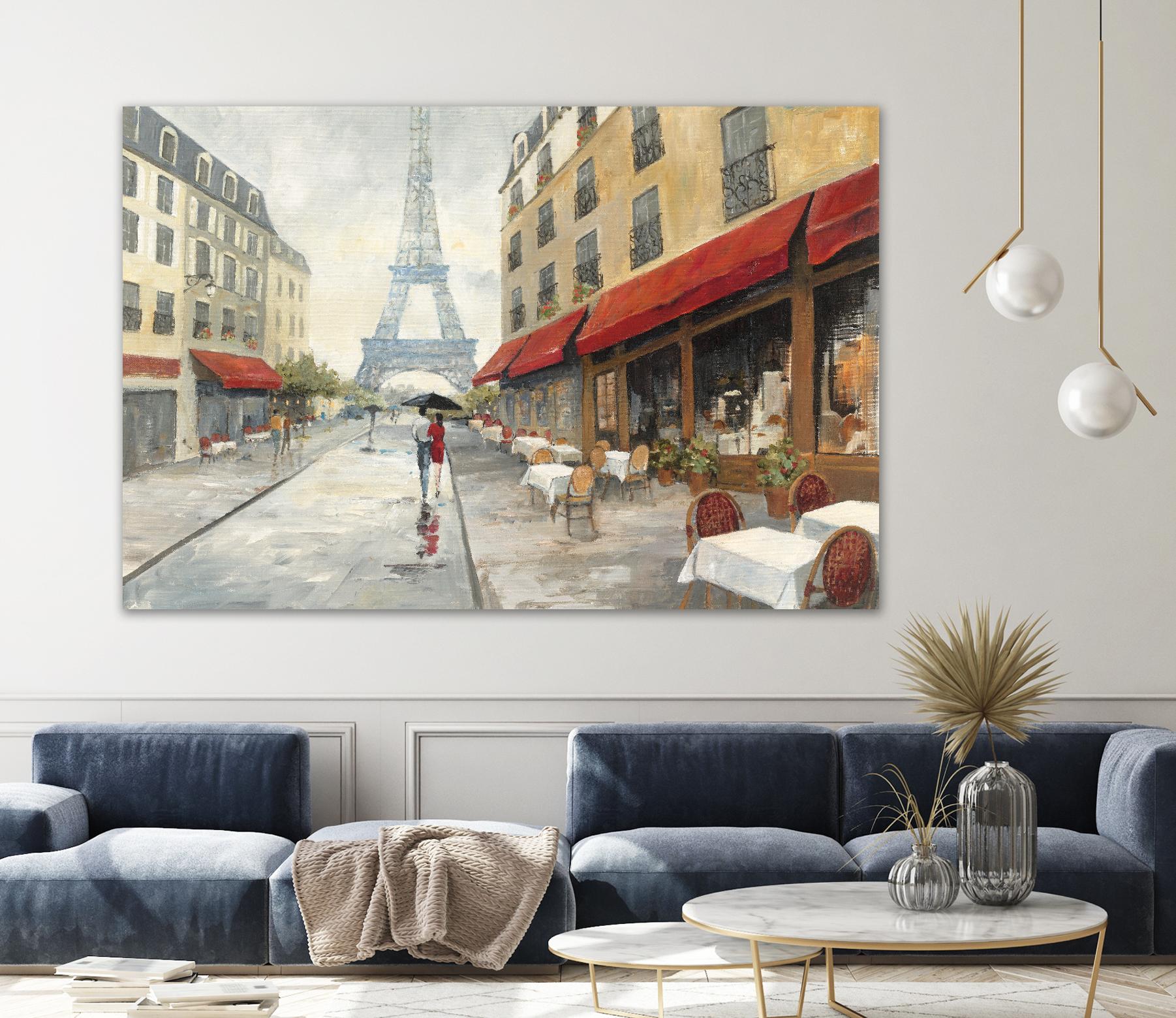 Morning in Paris by Avery Tillmon on GIANT ART - red city scene