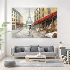 Morning in Paris by Avery Tillmon on GIANT ART - red city scene