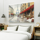 Morning in Paris by Avery Tillmon on GIANT ART - red city scene
