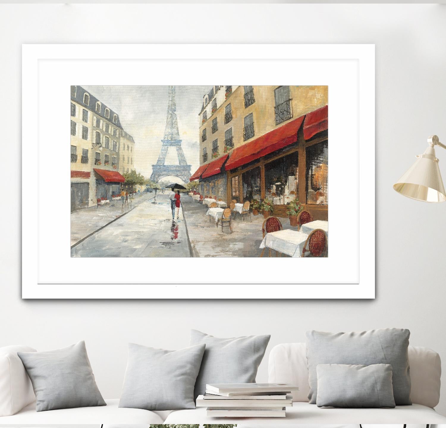 Morning in Paris by Avery Tillmon on GIANT ART - red city scene