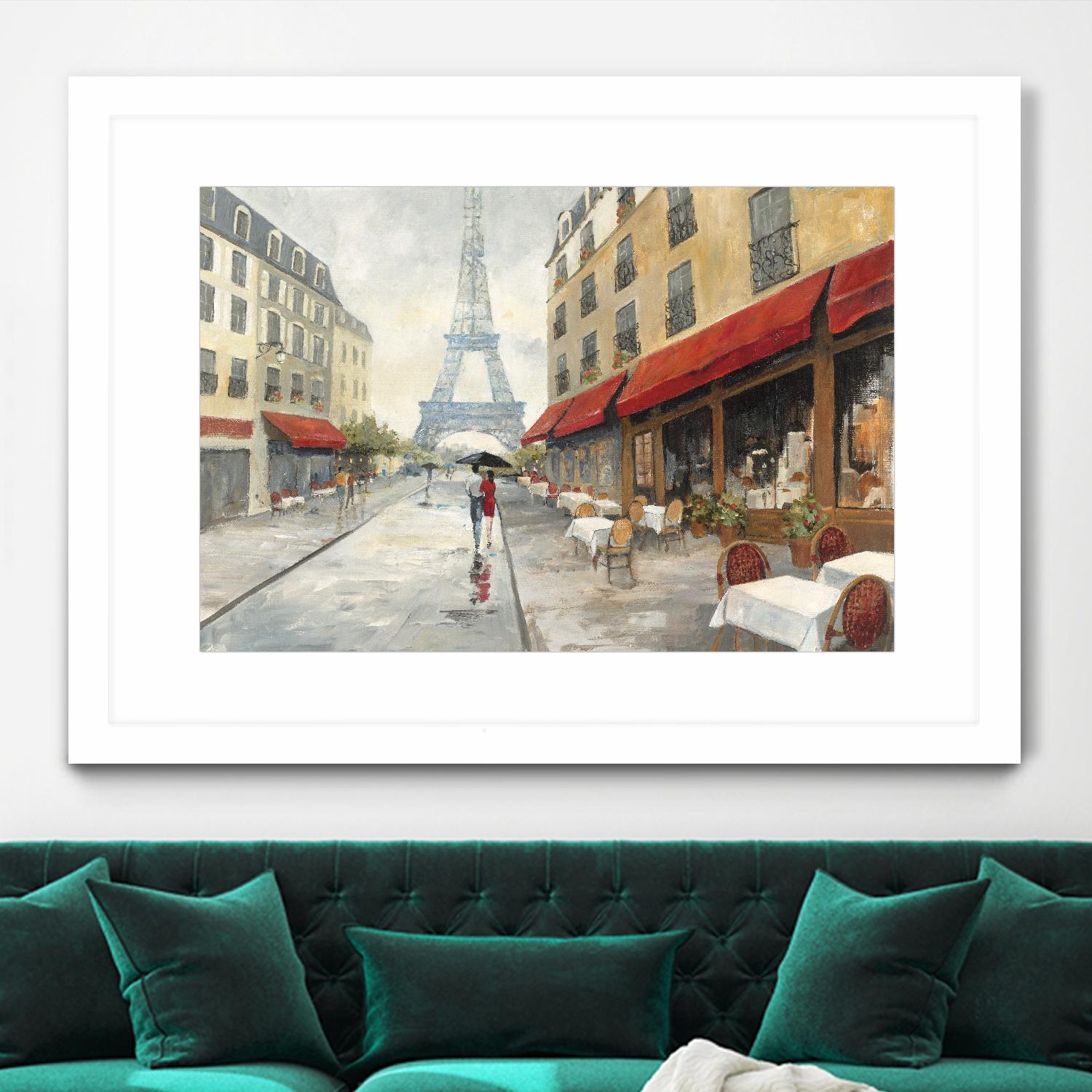 Morning in Paris by Avery Tillmon on GIANT ART - red city scene