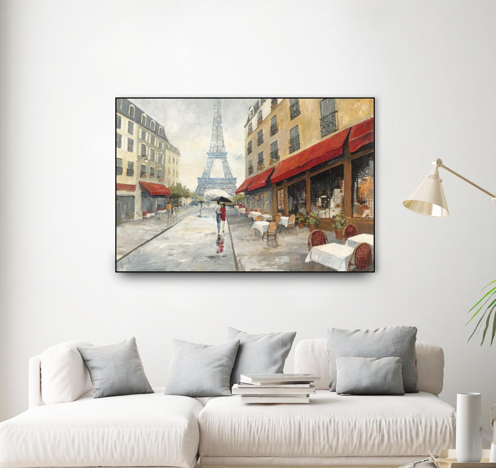 Morning in Paris by Avery Tillmon on GIANT ART - red city scene