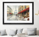 Morning in Paris by Avery Tillmon on GIANT ART - red city scene