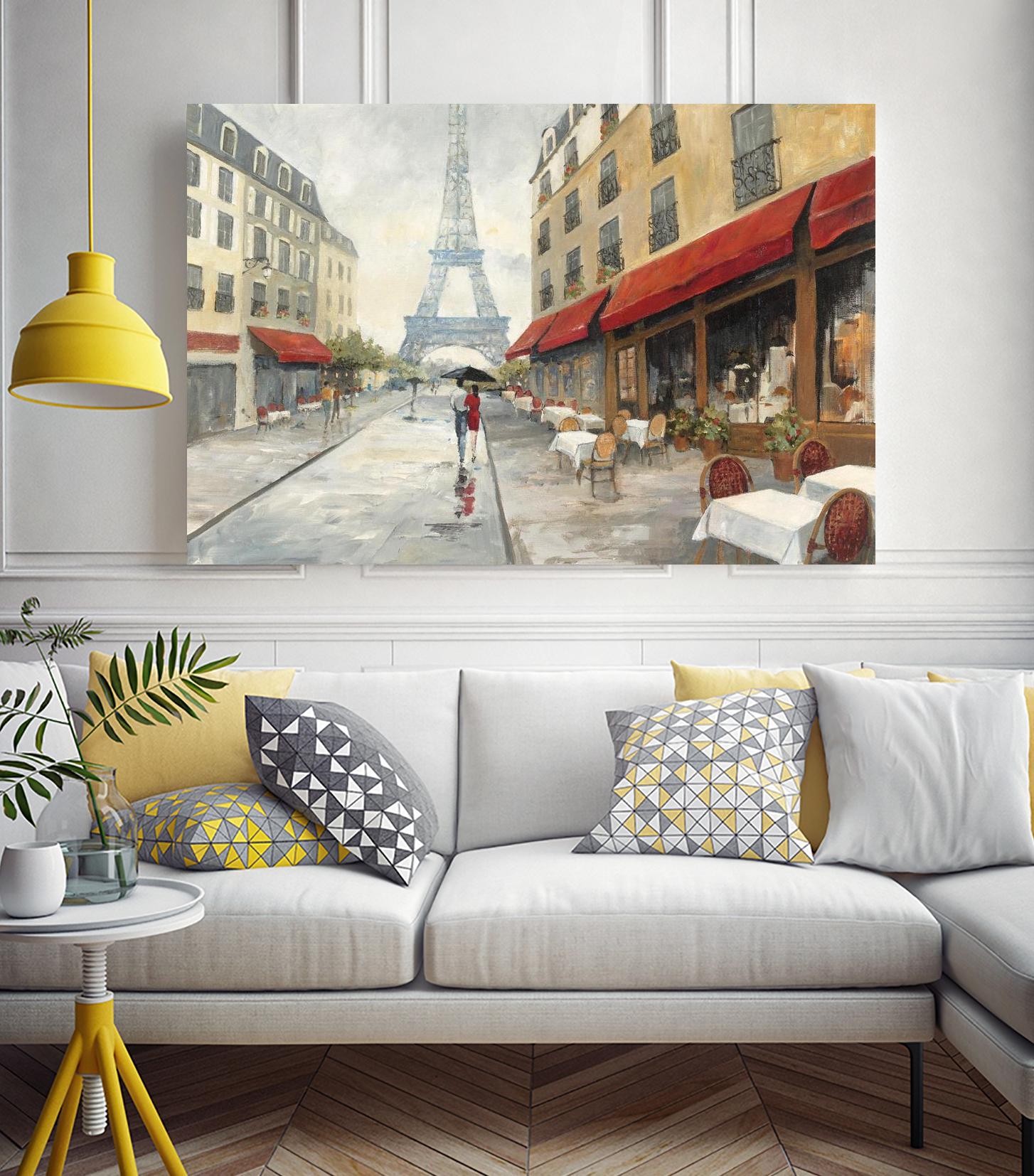 Morning in Paris by Avery Tillmon on GIANT ART - red city scene