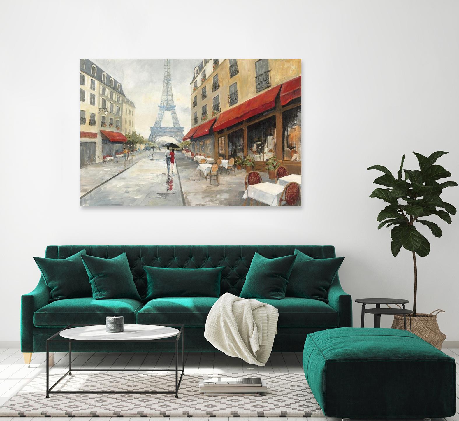 Morning in Paris by Avery Tillmon on GIANT ART - red city scene