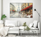Morning in Paris by Avery Tillmon on GIANT ART - red city scene