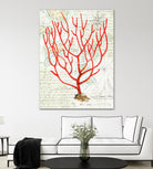 Textured Coral I by Avery Tillmon on GIANT ART - beige nautical