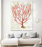 Textured Coral I by Avery Tillmon on GIANT ART - beige nautical