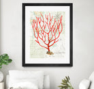 Textured Coral I by Avery Tillmon on GIANT ART - beige nautical
