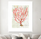 Textured Coral I by Avery Tillmon on GIANT ART - beige nautical