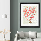 Textured Coral I by Avery Tillmon on GIANT ART - beige nautical