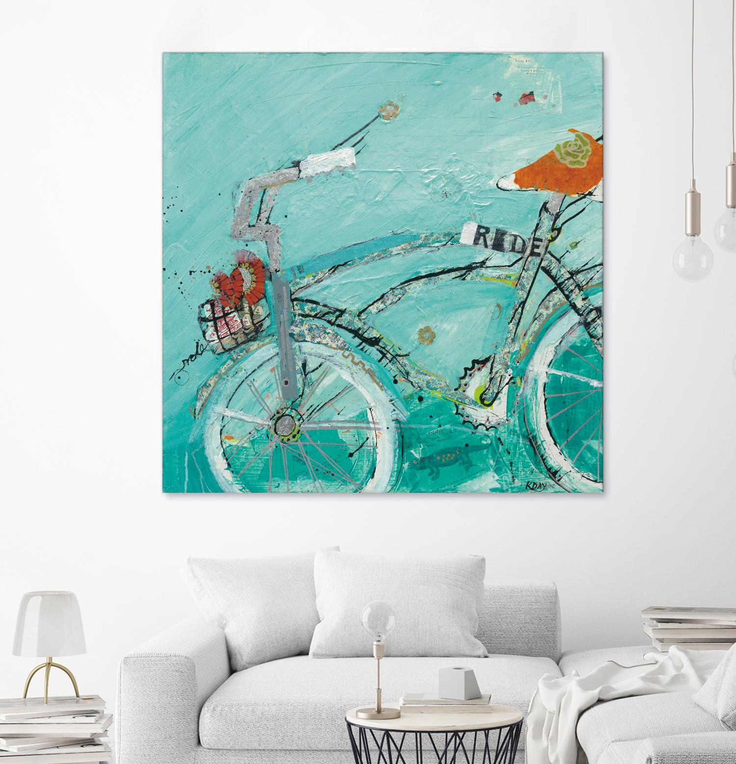 Ride by Kellie Day on GIANT ART - orange leisure