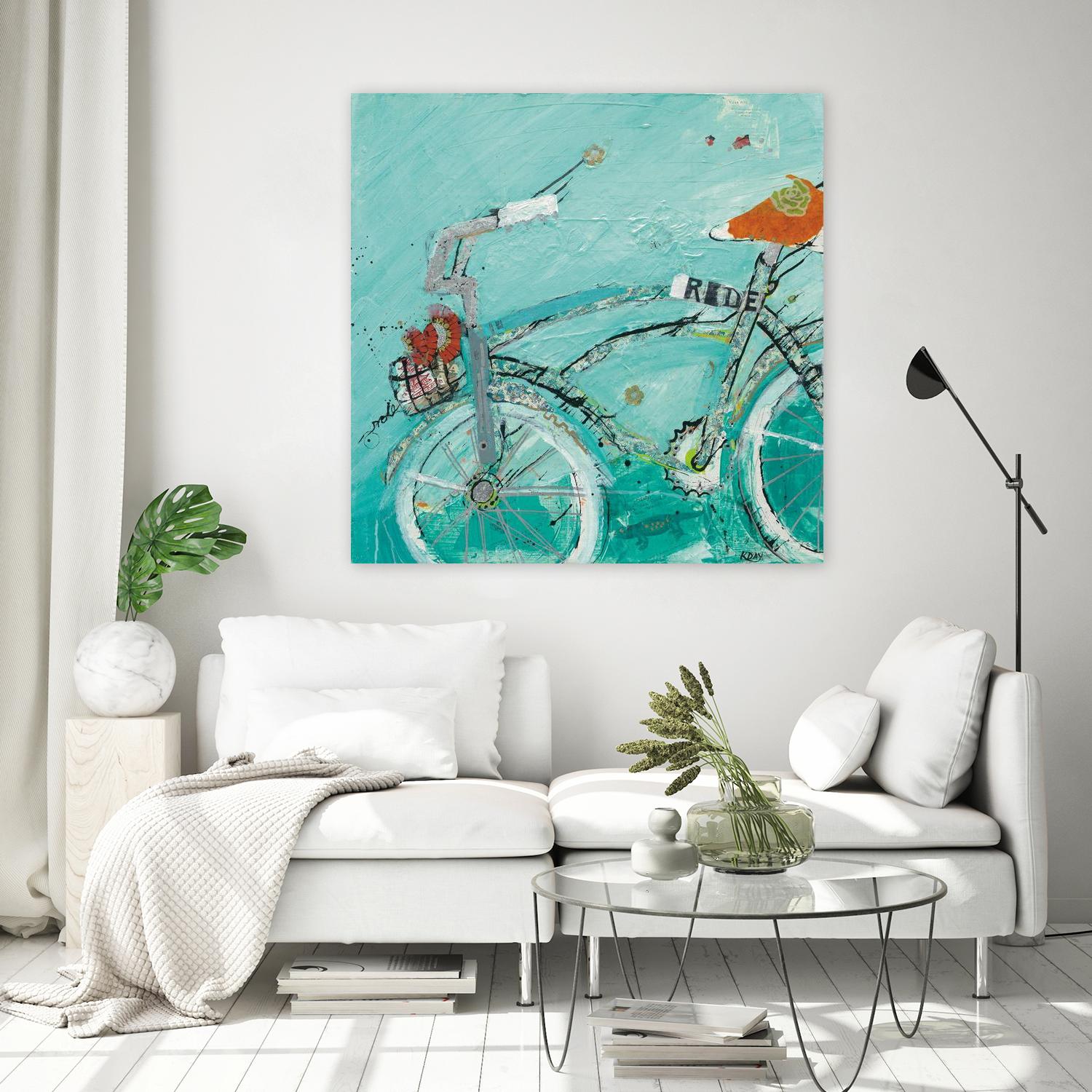 Ride by Kellie Day on GIANT ART - orange leisure