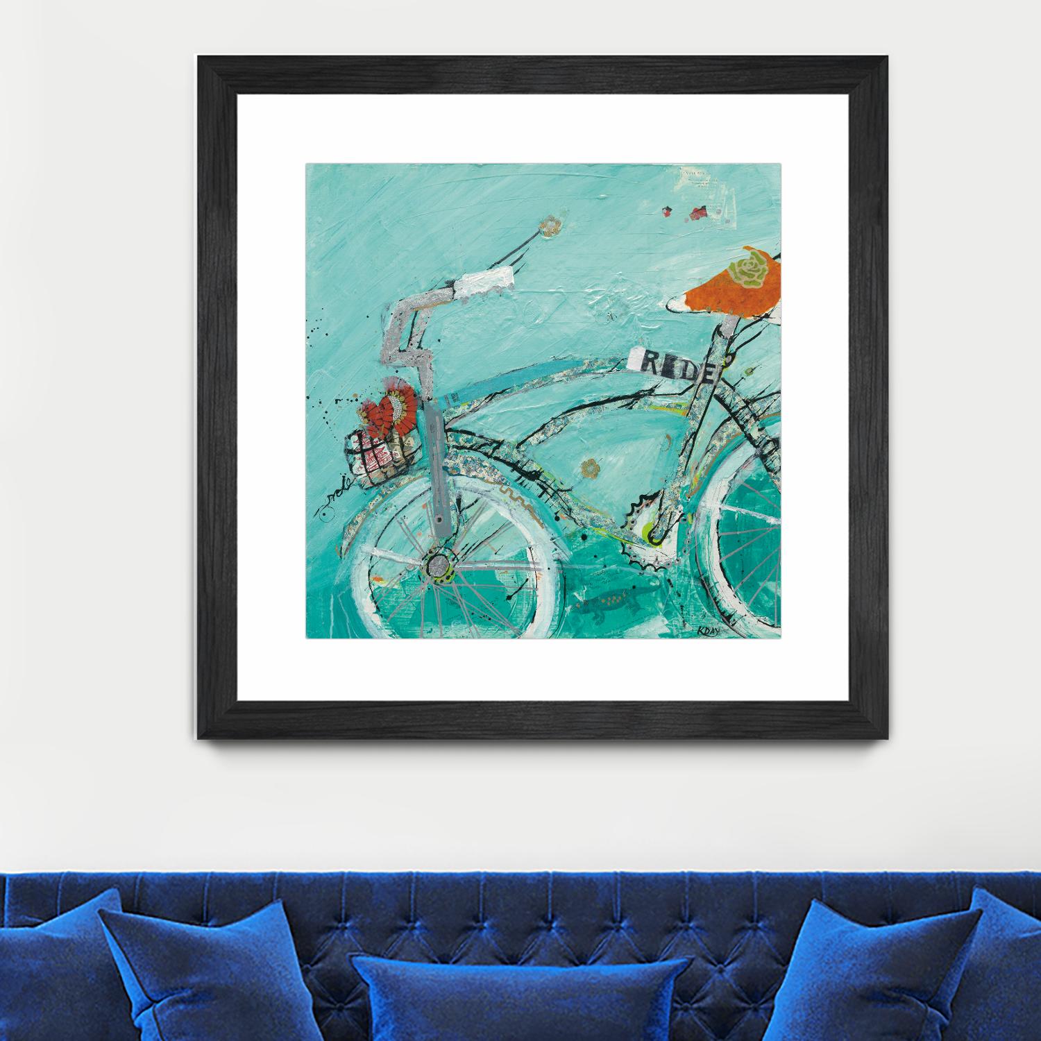 Ride by Kellie Day on GIANT ART - orange leisure