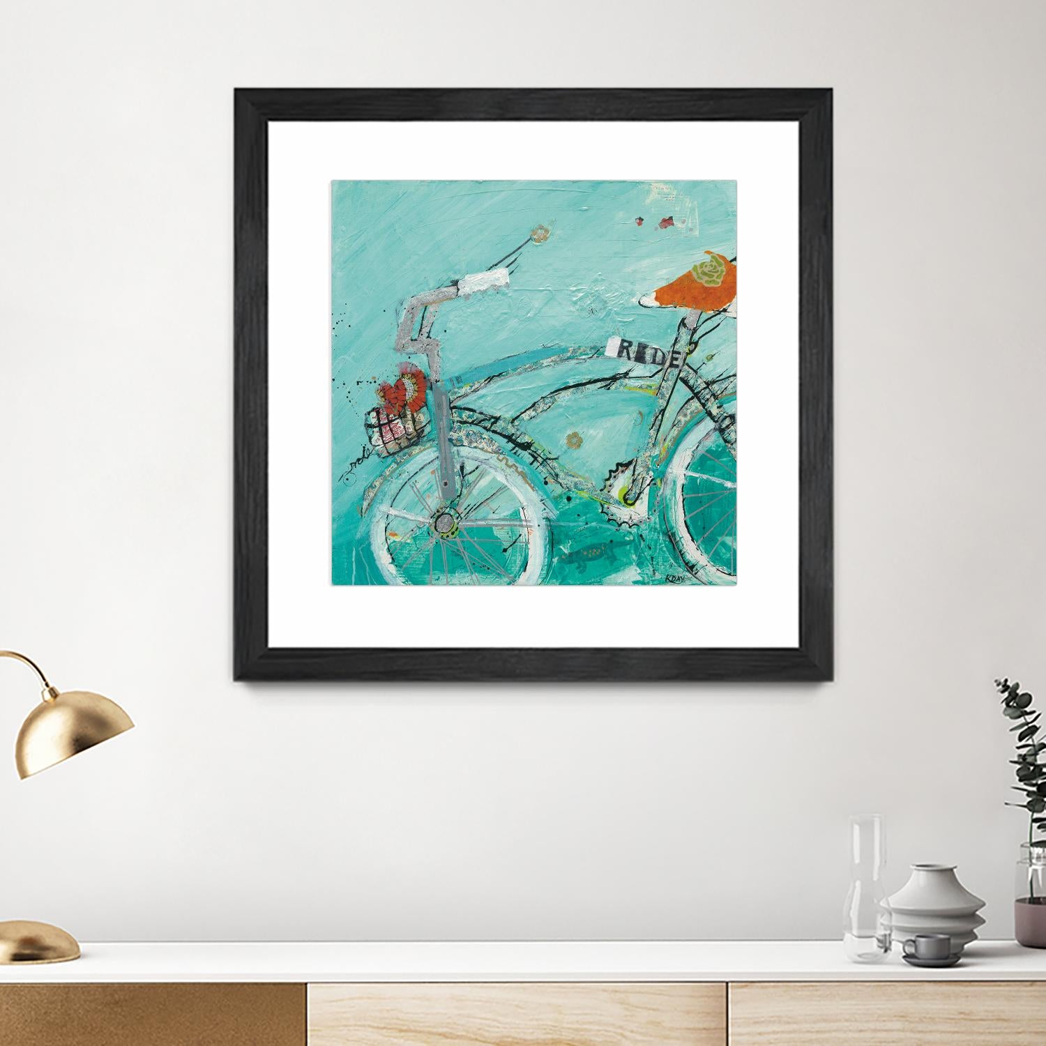 Ride by Kellie Day on GIANT ART - orange leisure