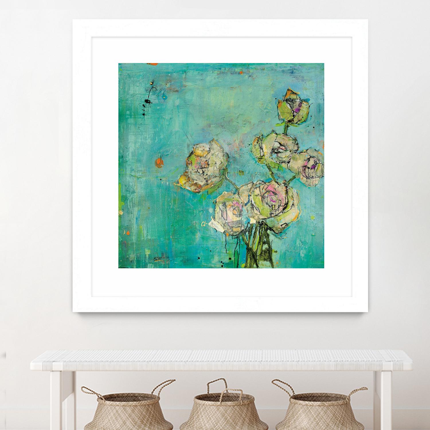 Effulgence by Kellie Day on GIANT ART - beige floral
