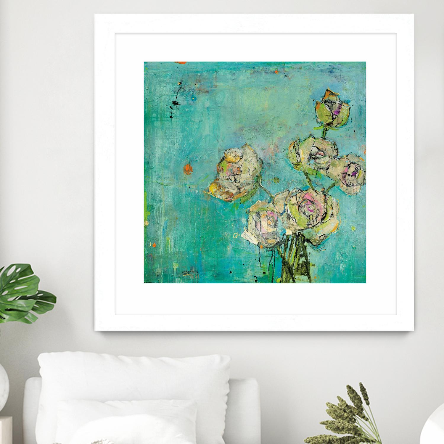 Effulgence by Kellie Day on GIANT ART - beige floral