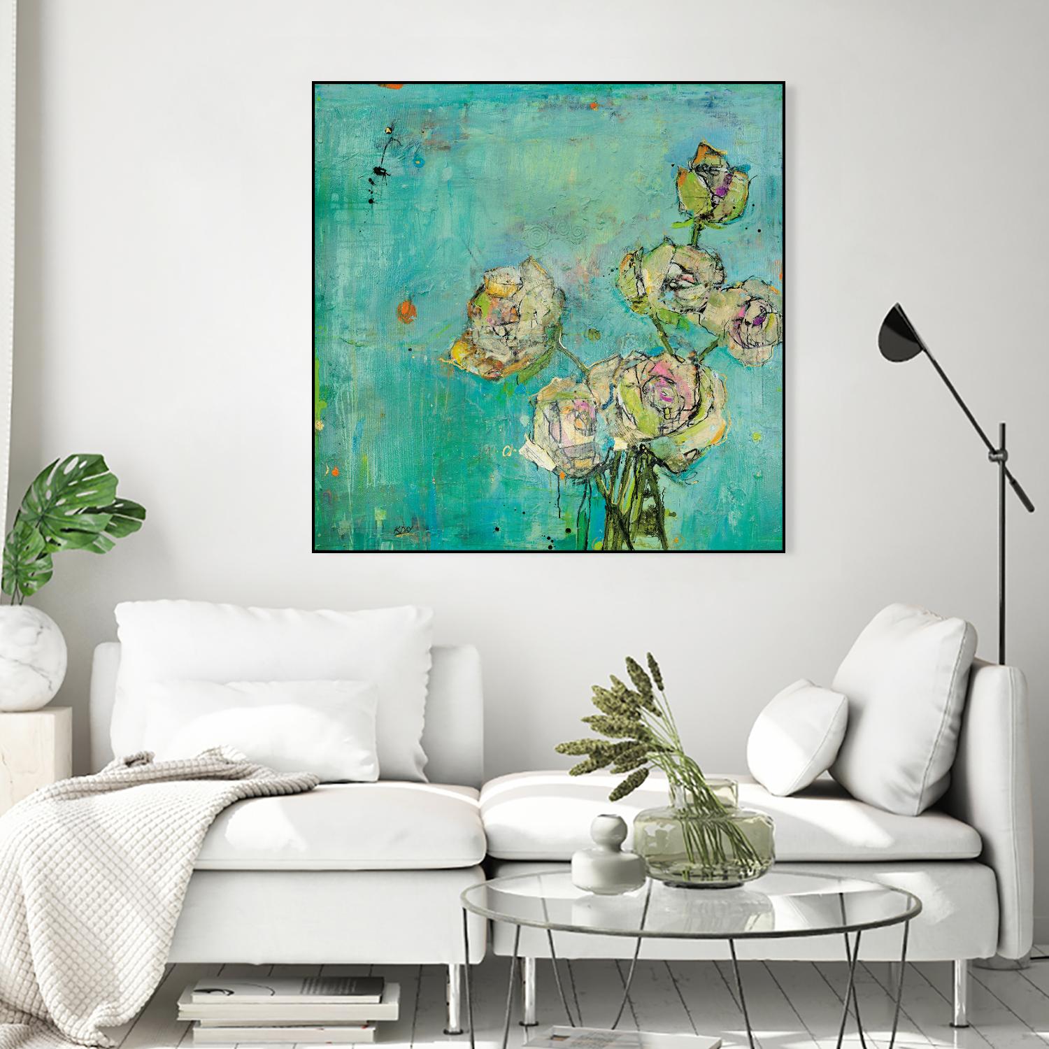 Effulgence by Kellie Day on GIANT ART - beige floral