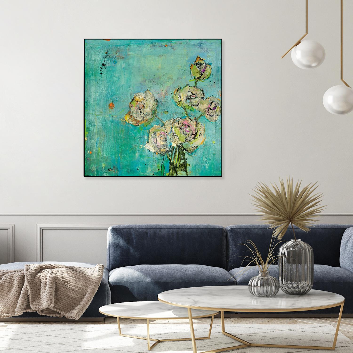 Effulgence by Kellie Day on GIANT ART - beige floral