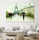 Eiffel in the Rain Marsala Umbrella by Avery Tillmon on GIANT ART - green everyday life