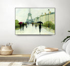 Eiffel in the Rain Marsala Umbrella by Avery Tillmon on GIANT ART - green everyday life