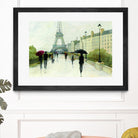 Eiffel in the Rain Marsala Umbrella by Avery Tillmon on GIANT ART - green everyday life