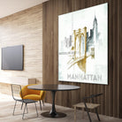 Brooklyn Bridge by Avery Tillmon on GIANT ART - grey city scene