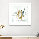 Brooklyn Bridge by Avery Tillmon on GIANT ART - grey city scene