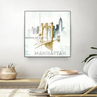 Brooklyn Bridge by Avery Tillmon on GIANT ART - grey city scene