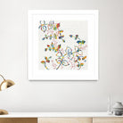 Rainbow Vines with Berries by Moira Hershey on GIANT ART - multi plants & trees natures