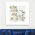 Rainbow Vines with Berries by Moira Hershey on GIANT ART - multi plants & trees natures