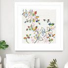 Rainbow Vines with Berries by Moira Hershey on GIANT ART - multi plants & trees natures
