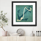 Nautical Anchor Blue by Ryan Fowler on GIANT ART - white nautical