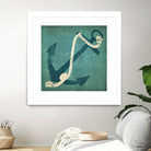 Nautical Anchor Blue by Ryan Fowler on GIANT ART - white nautical