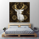 Precious Antlers II by Wellington Studio on GIANT ART - beige country look