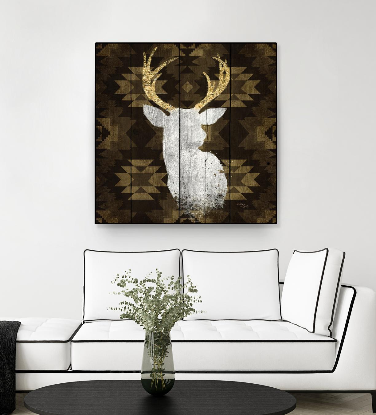 Precious Antlers II by Wellington Studio on GIANT ART - beige country look