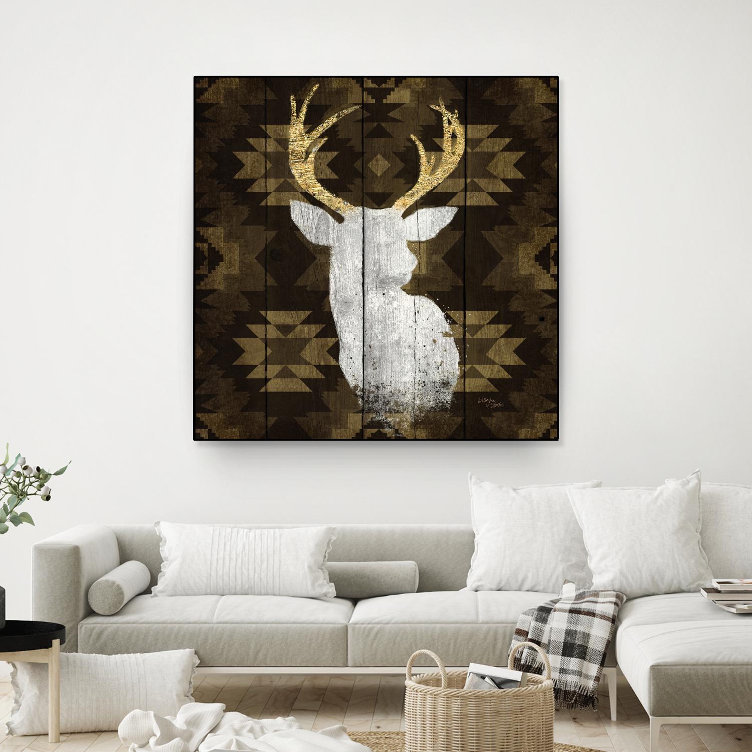 Precious Antlers II by Wellington Studio on GIANT ART - beige country look
