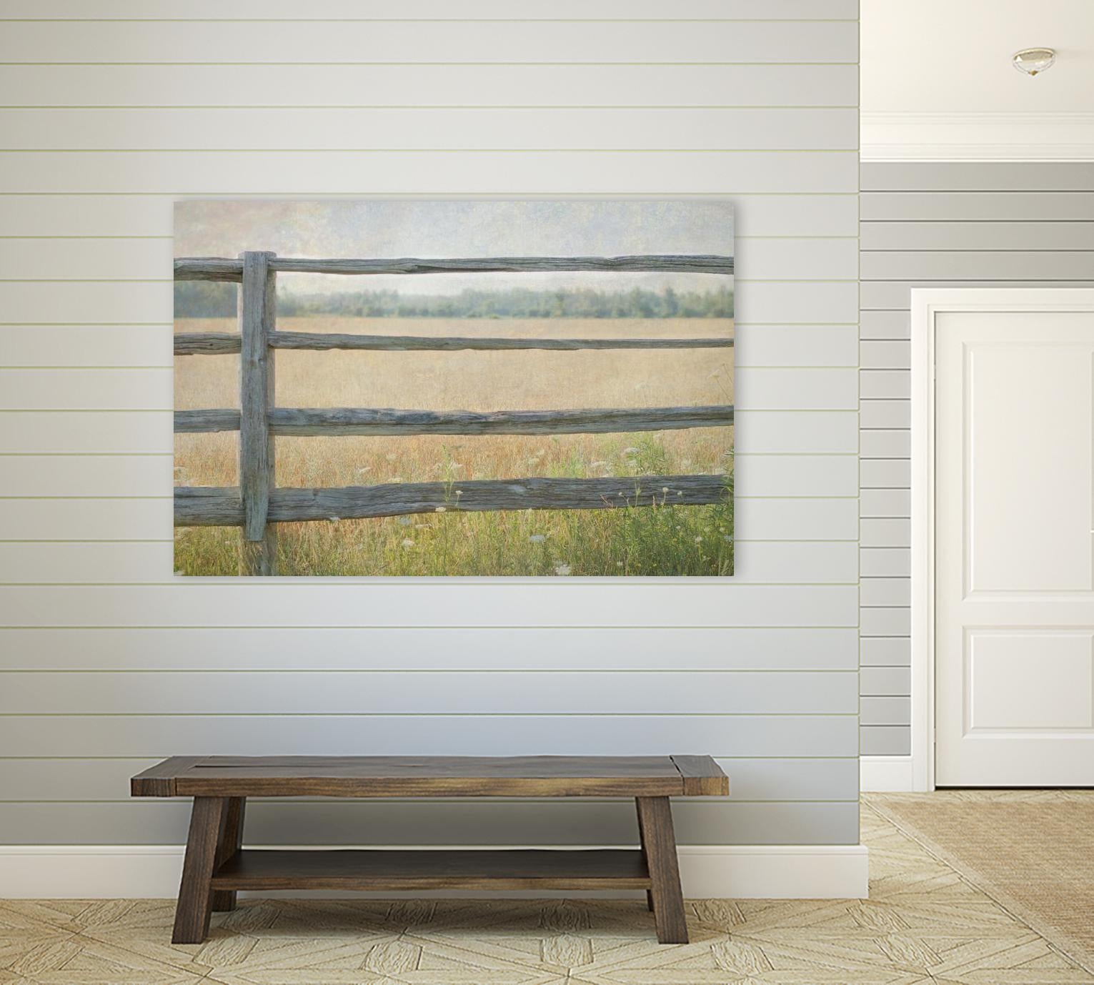 Edge of the Field by Elizabeth Urquhart on GIANT ART - grey landscape