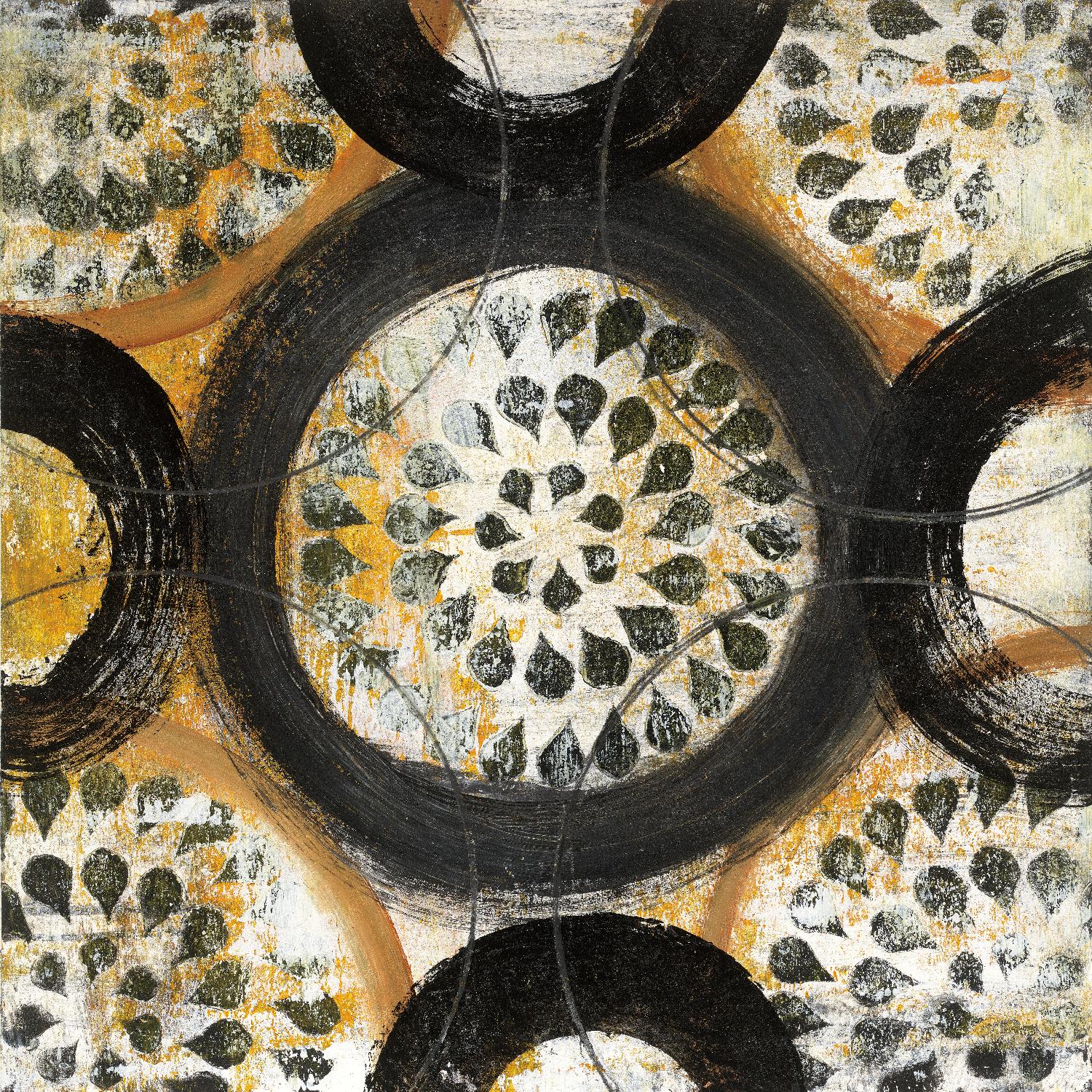 Inner Layer I by Cheryl Warrick on GIANT ART - yellow abstract