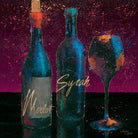 Wine Splash Dark III by Wellington Studio on GIANT ART - blue fruit-food-drink